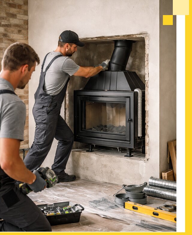Установка каминных топок в Ставрополе: монтаж, подключение