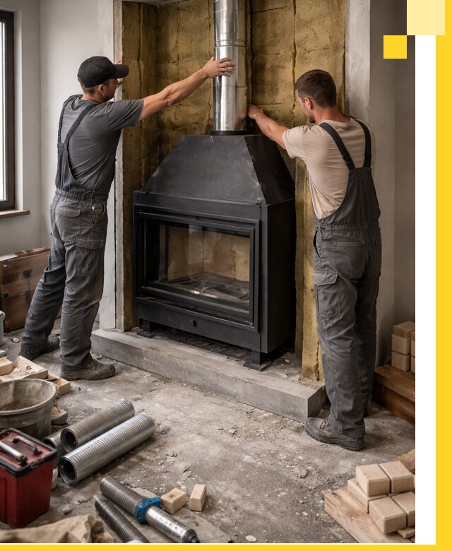 Изготовление и монтаж закрытых каминов в Ставрополе под ключ