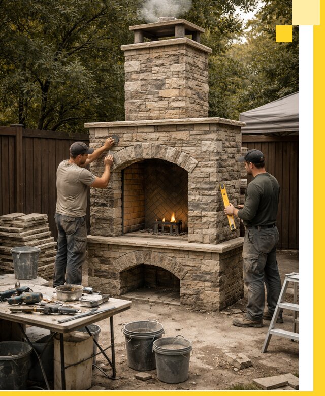 Проектирование и установка уличных каминов в Ставрополе