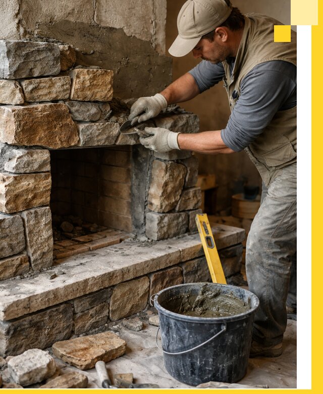 Изготовление и установка каменных каминов под ключ в Ставрополе