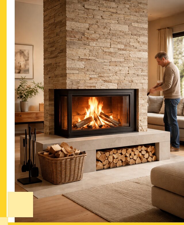 Дровяной камин под ключ в Ставрополе от 207680 р. | ЭриданСтв