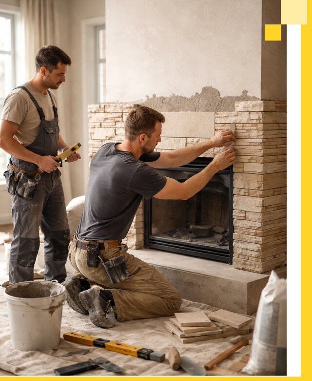 Установка и монтаж каминов для загородного дома в Ставрополе