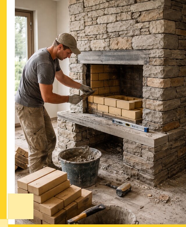 Кладка каминов и камина в Ставрополе от 25960 р. ЭриданСтв