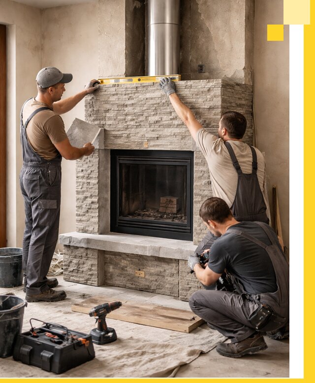 Профессиональный монтаж каминов под ключ в Ставрополе для дома