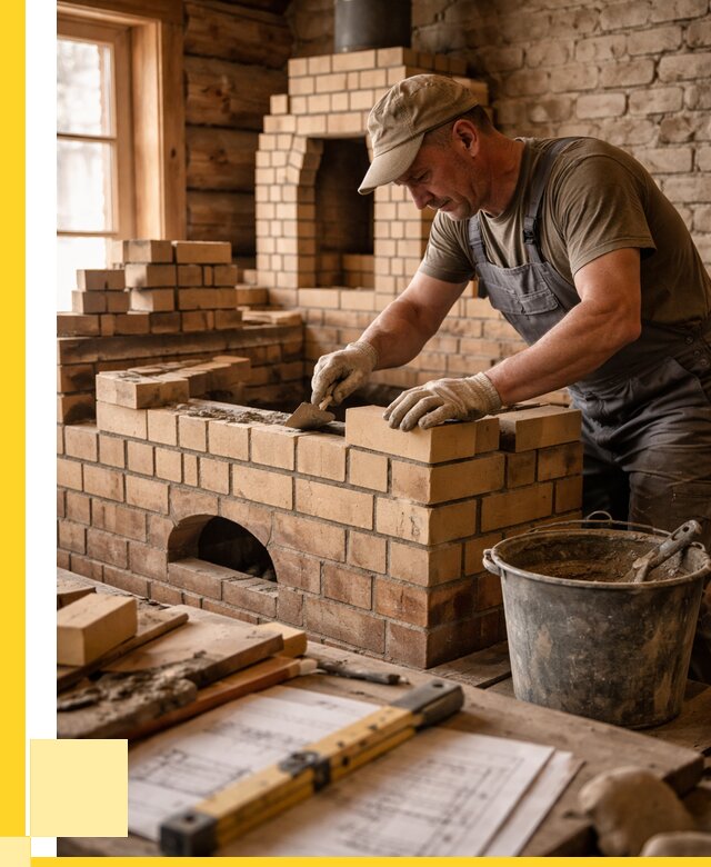 Кладка печей из кирпича в Ставрополе цены от 31152 р. - ЭриданСтв