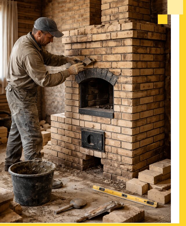 Кирпичные печи под ключ в Ставрополе: проектирование и кладка