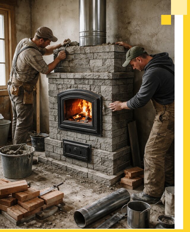 Производство, поставка и монтаж дровяных печей в Ставрополе