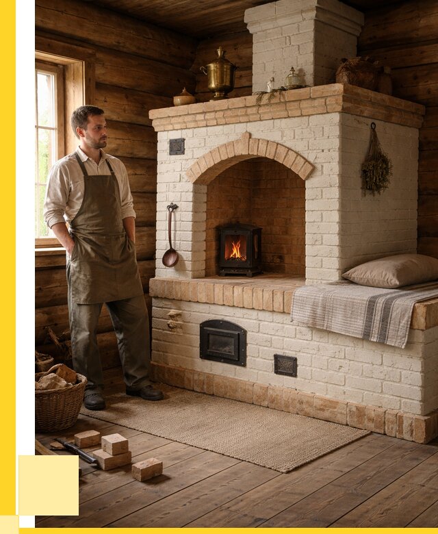 Русские печи с лежанкой под ключ в Ставрополе от 155760 р. ЭриданСтв