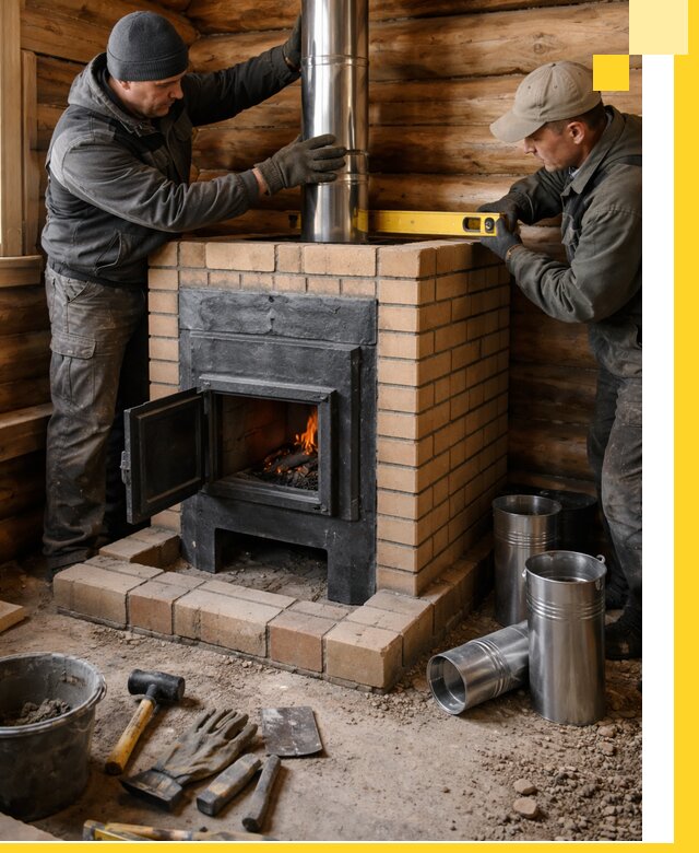 Проектирование, изготовление и установка банных печей в Ставрополе