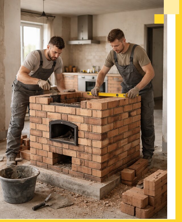 Установка и монтаж печей в частном доме в Ставрополе под ключ