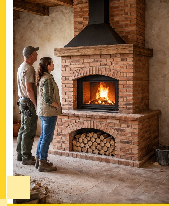 Печи камины из кирпича в Ставрополе от 124608 р. | ЭриданСтв