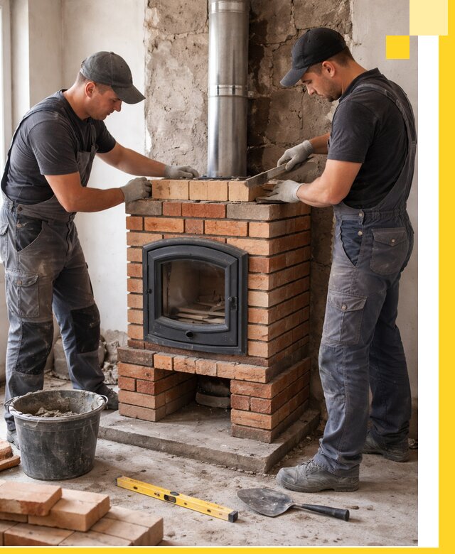 Монтаж печи камина под ключ в Ставрополе с гарантией и пусконаладкой