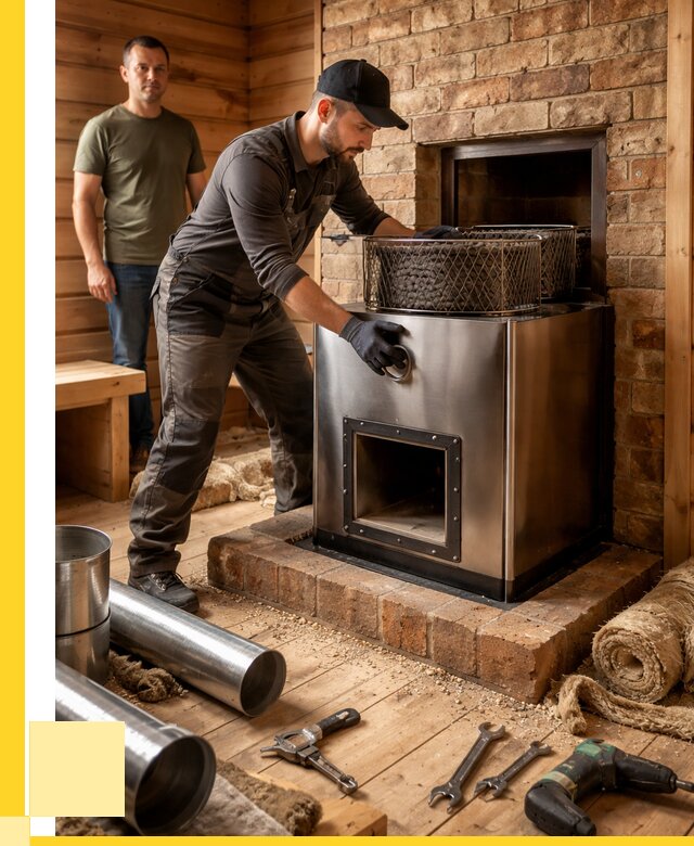 Монтаж банных печей под ключ в Ставрополе от 18691 р., ЭриданСтв