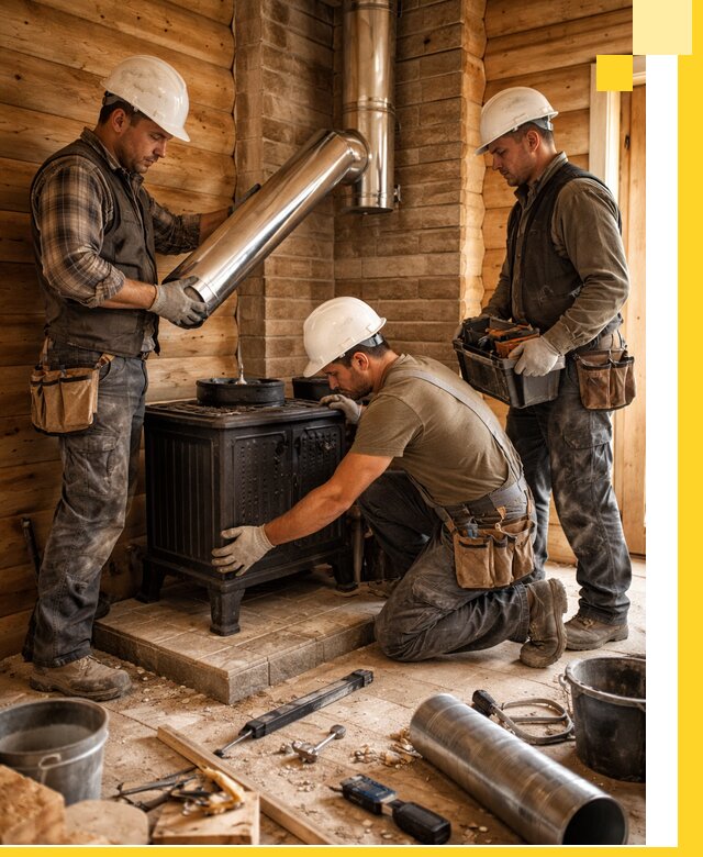 Профессиональный монтаж банных печей и дымоходов в Ставрополе