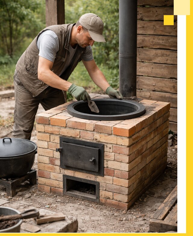 Изготовление и установка печей для казана в Ставрополе под ключ