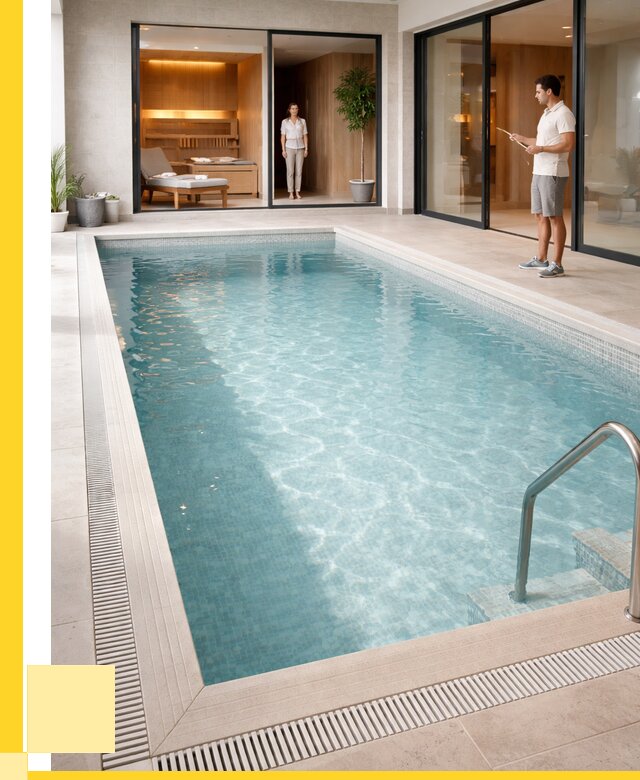 Отделка бассейна пленкой ПВХ в Ставрополе от 3634 р. - ЭриданСтв