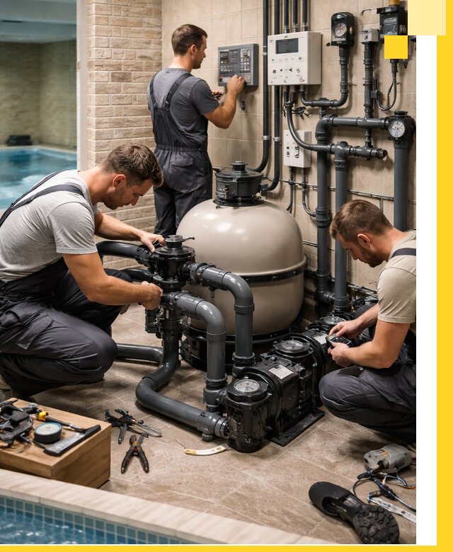 Комплексное оборудование для бассейнов под ключ в Ставрополе