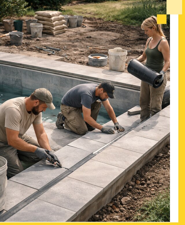 Строительство и монтаж уличных бассейнов под ключ в Ставрополе