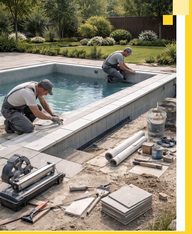 Строительство открытых бассейнов под ключ в Ставрополе профессионально