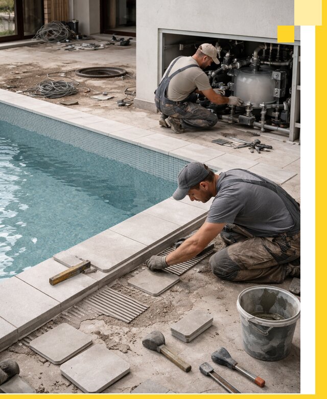 Строительство и монтаж бассейнов в коттедже в Ставрополе