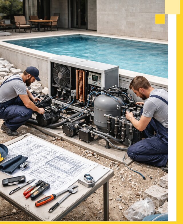 Проектирование и монтаж бассейнов с подогревом в Ставрополе