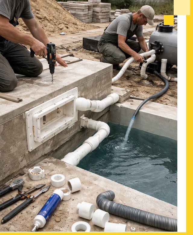 Строительство скиммерных бассейнов под ключ в Ставрополе