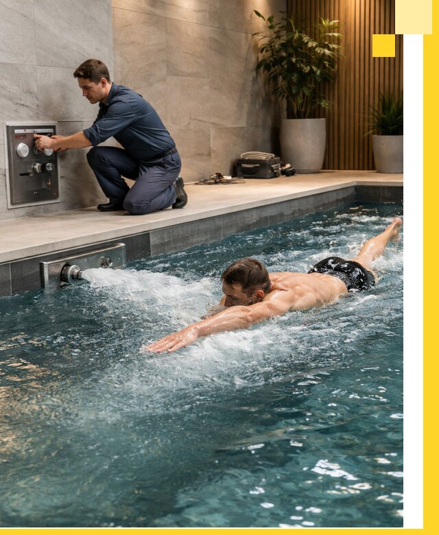 Проектирование и монтаж бассейнов с противотоком в Ставрополе