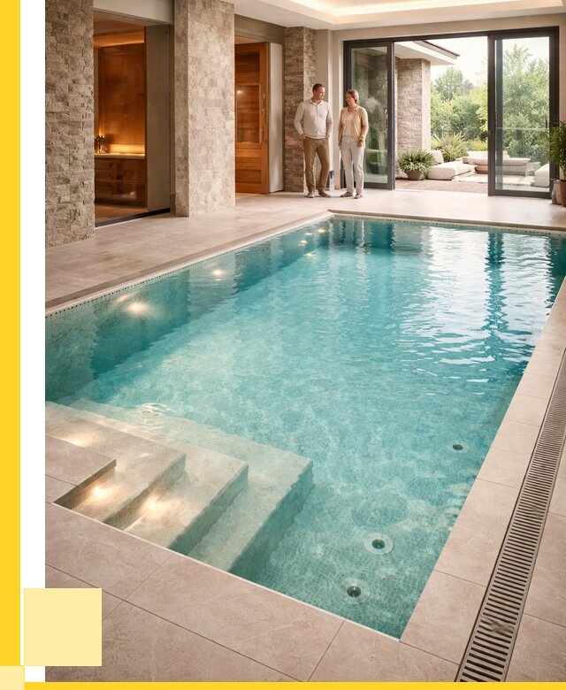 Бассейн во дворе в Ставрополе: проект, отделка от 1246080 р. | ЭриданСтв