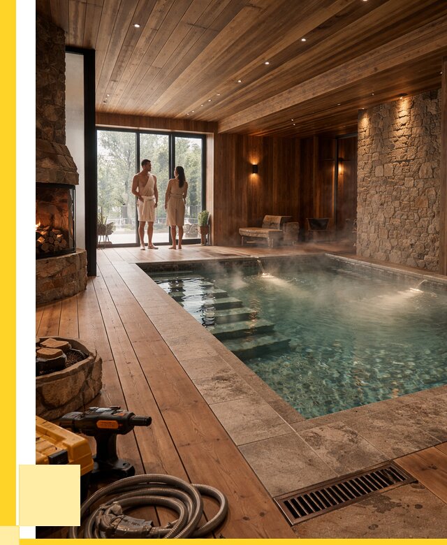 Проекты бань с бассейном под ключ в Ставрополе от 77880 р., ЭриданСтв