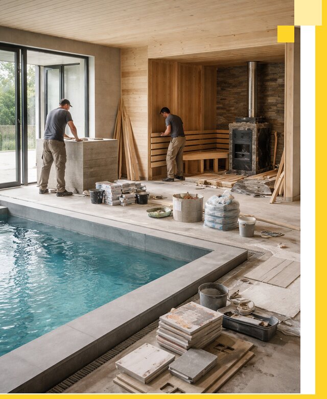 Проектирование и строительство бань с бассейном в Ставрополе