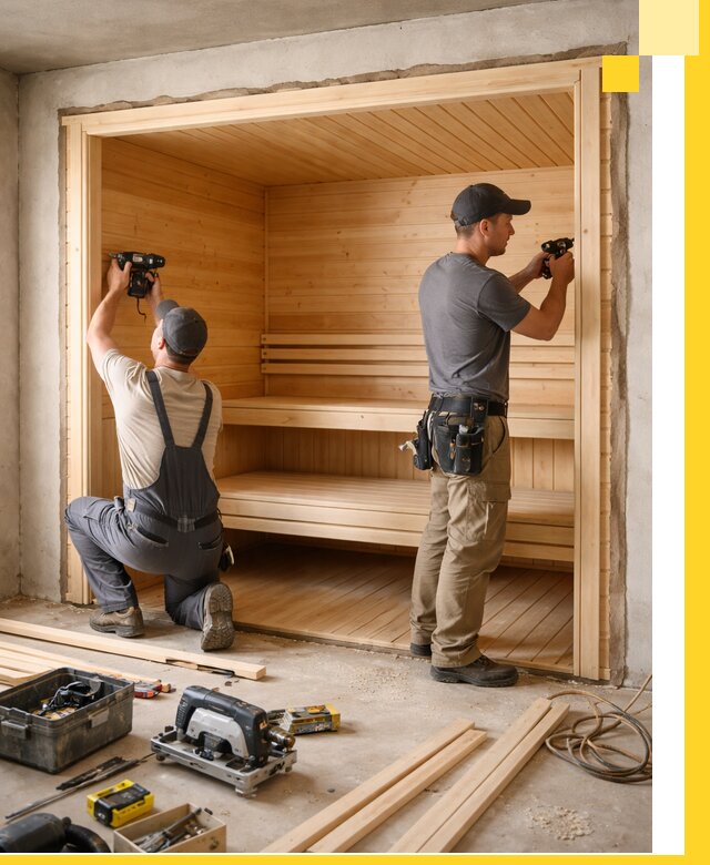 Монтаж саун под ключ в Ставрополе — проектирование и установка