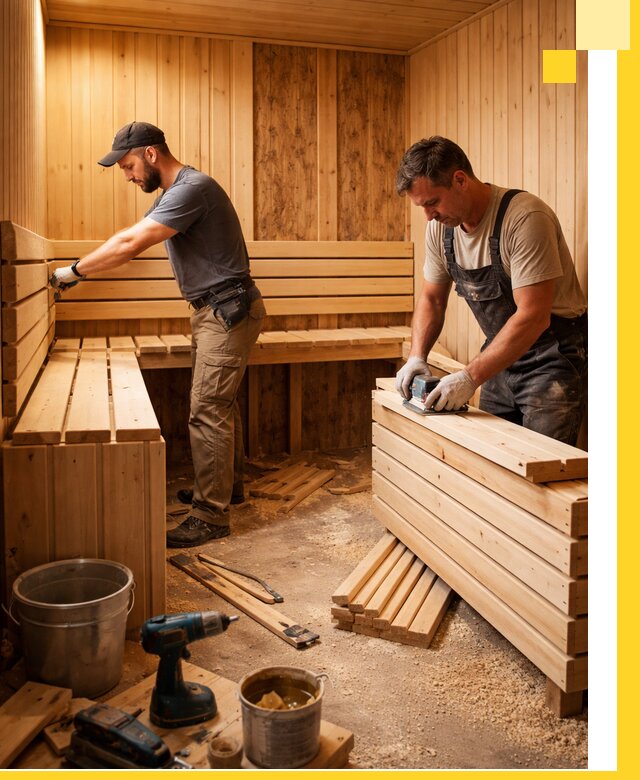 Профессиональный комплексный ремонт саун под ключ в Ставрополе