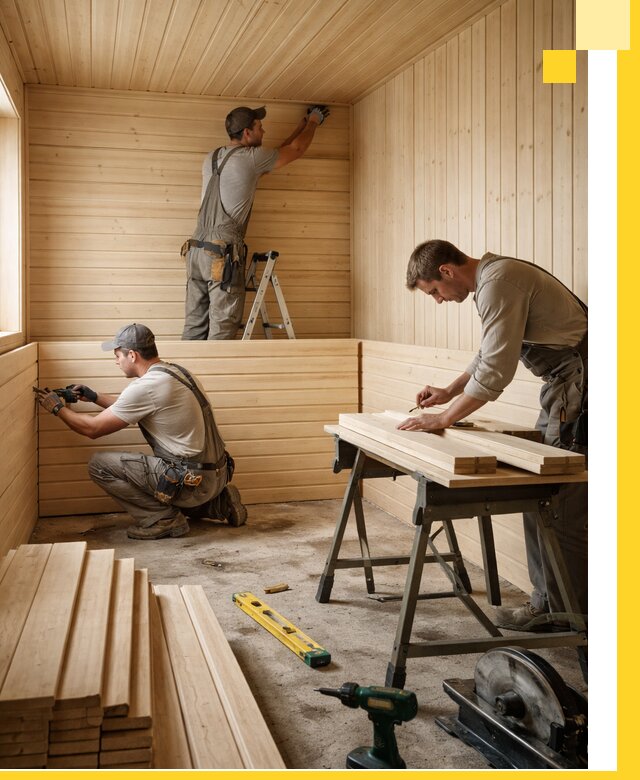 Обшивка саун в Ставрополе из натуральной древесины под ключ