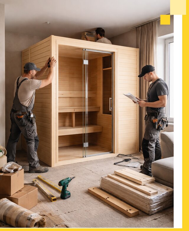 Установка и благоустройство саун в квартире в Ставрополе