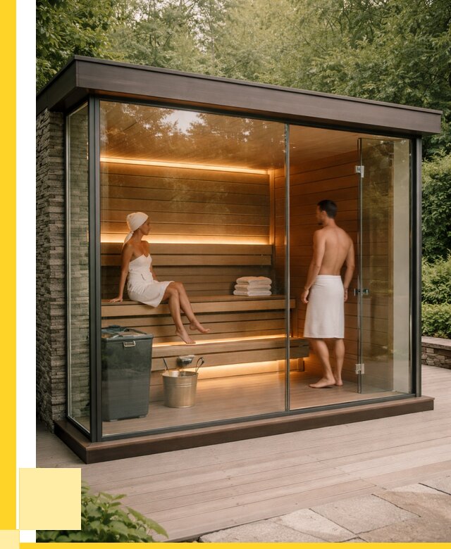 Сауна стеклянная и двери для сауны в Ставрополе от 259600 р. | ЭриданСтв