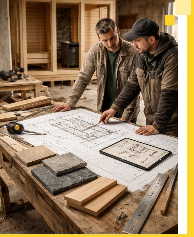 Проекты бань под ключ и планы строительства в Ставрополе