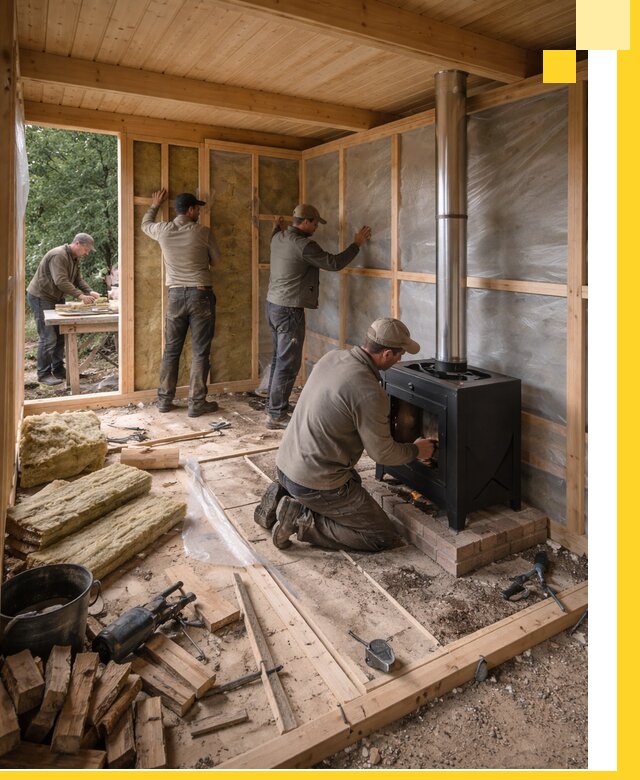 Профессиональный монтаж бань под ключ в Ставрополе для дома