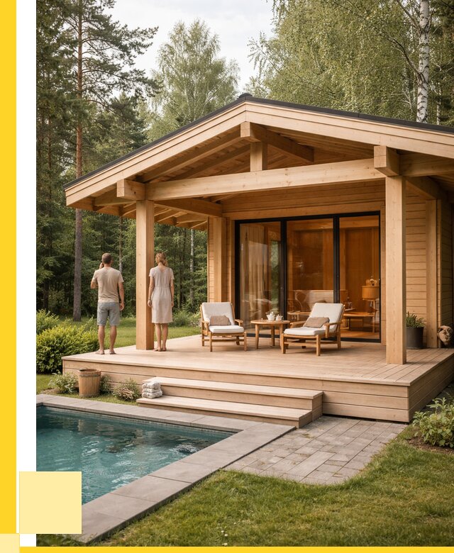 Бани с террасой под ключ в Ставрополе от 623040 р. | ЭриданСтв