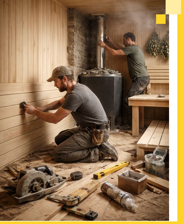 Полное строительство и оснащение парных под ключ в Ставрополе