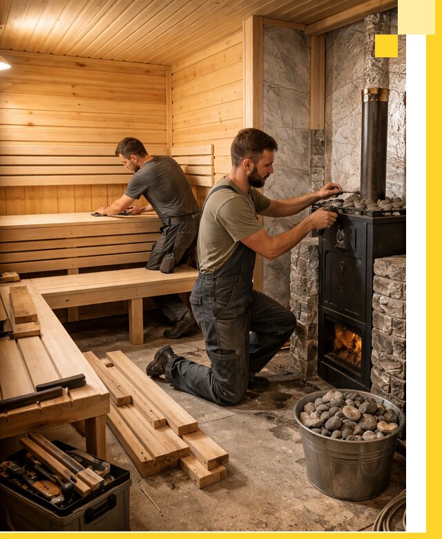 Дизайн и строительство интерьеров бань под ключ в Ставрополе