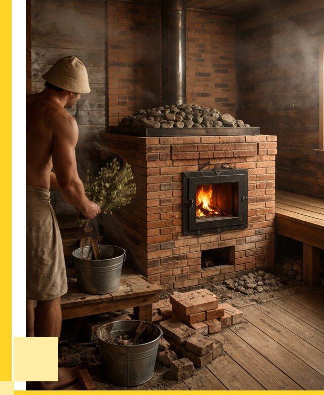 Кирпичные банные печи в Ставрополе от 93456 р. | ЭриданСтв