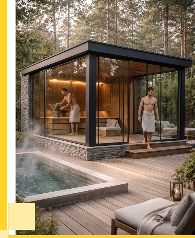 Стеклянные бани и двери в Ставрополе от 467280 р. | ЭриданСтв