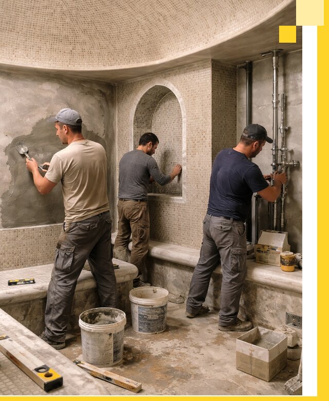 Профессиональный монтаж хамамов под ключ в Ставрополе с гарантией