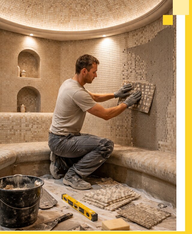 Устройство и монтаж домашнего хамама под ключ в Ставрополе