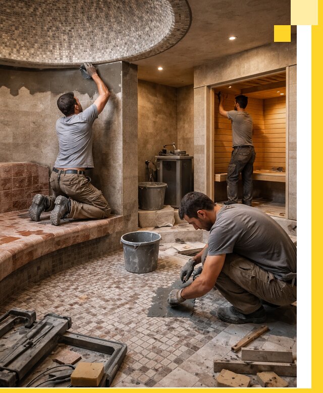 Проект и строительство хамама бани и сауны под ключ в Ставрополе